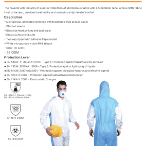 SOLTEX 10 COVERALL