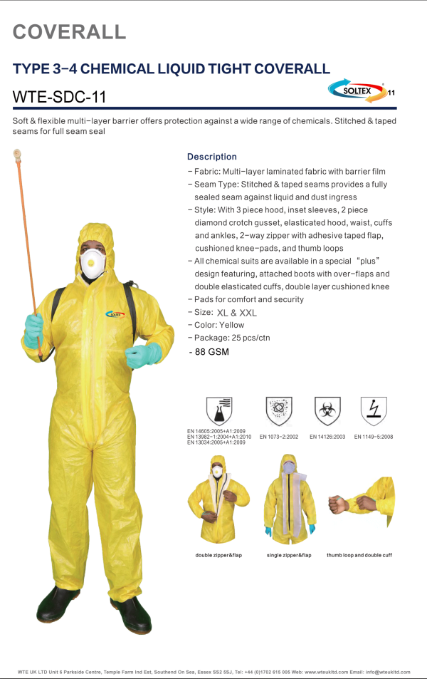 SOLTEX 11 COVERALL