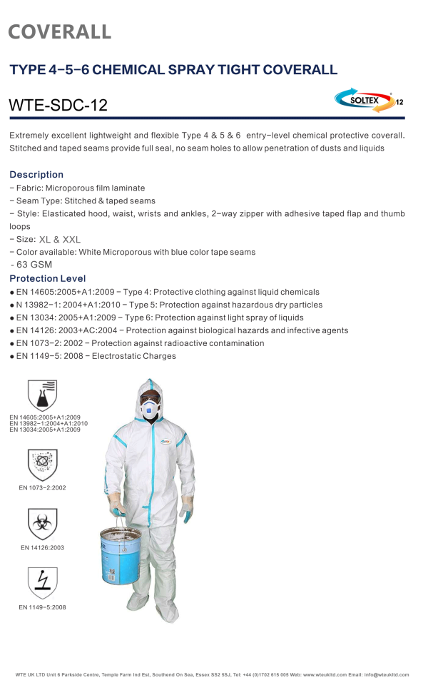 SOLTEX 12 COVERALL